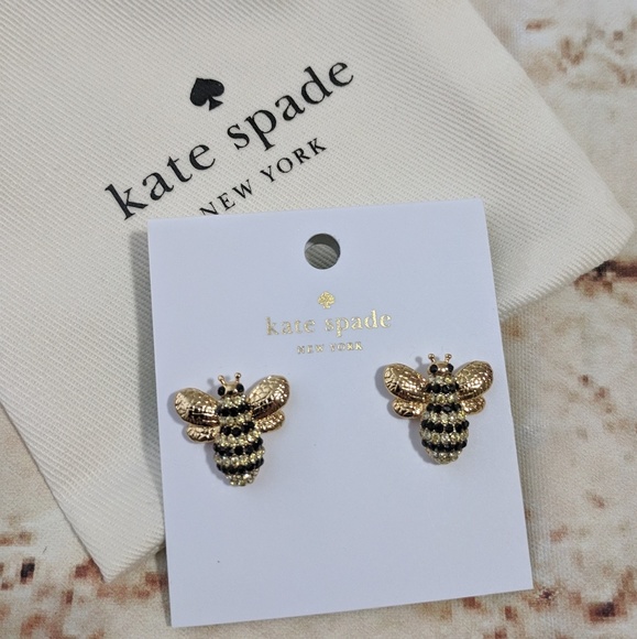 kate spade Jewelry - 🆕 Kate Spade Picnic Perfect Pave Bee Studs